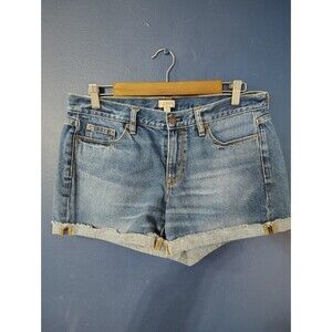 J Crew Shorts Jeans Womens 29 Light Washed Mid Rise Medium Wash